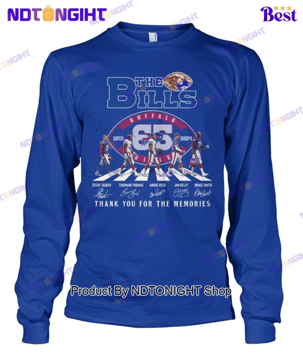 Buffalo Bills 65th Anniversary Thank You For The Memories Unisex T-Shirt