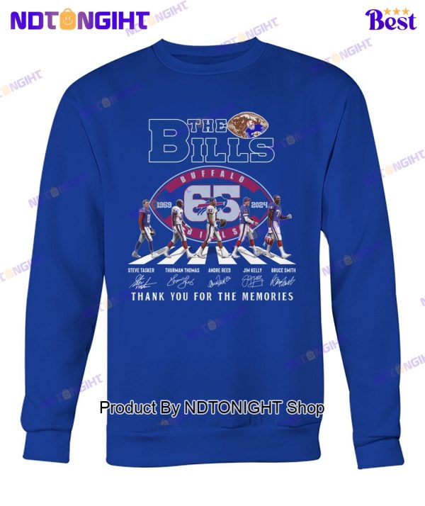 Buffalo Bills 65th Anniversary Thank You For The Memories Unisex T-Shirt