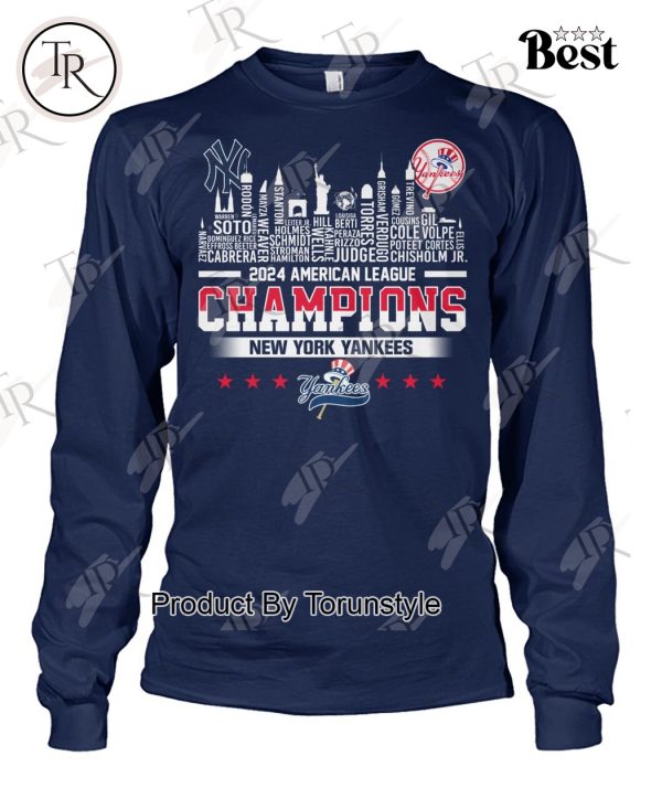 New York Yankees 2024 American League Champions T-Shirt