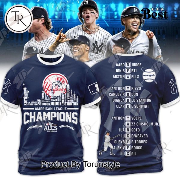 ALCS 2024 Champions New York Yankees Hoodie – Blue