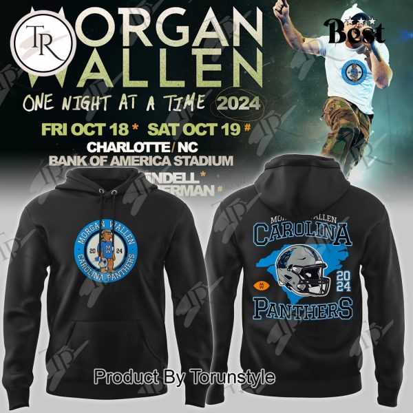 Carolina Panther Morgan Wallen 18th October at Bank of America Stadium Hoodie