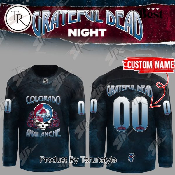 Colorado Avalanche Grateful Dead Night Jersey