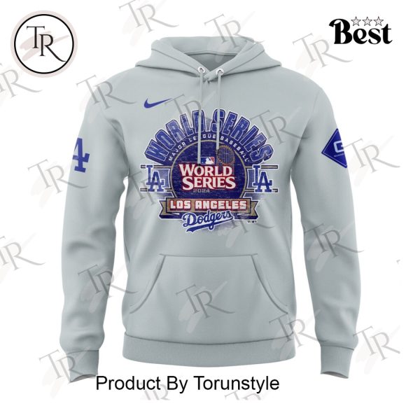 Los Angeles Dodgers 2024 National League Champions, World Series Hoodie, Longpants, Cap – Grey