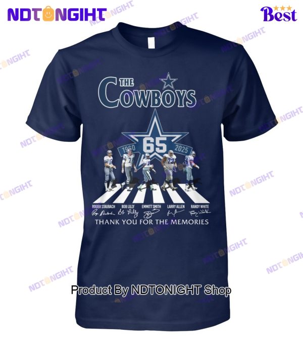 Dallas Cowboys 65th Anniversary Thank You For The Memories Unisex T-Shirt