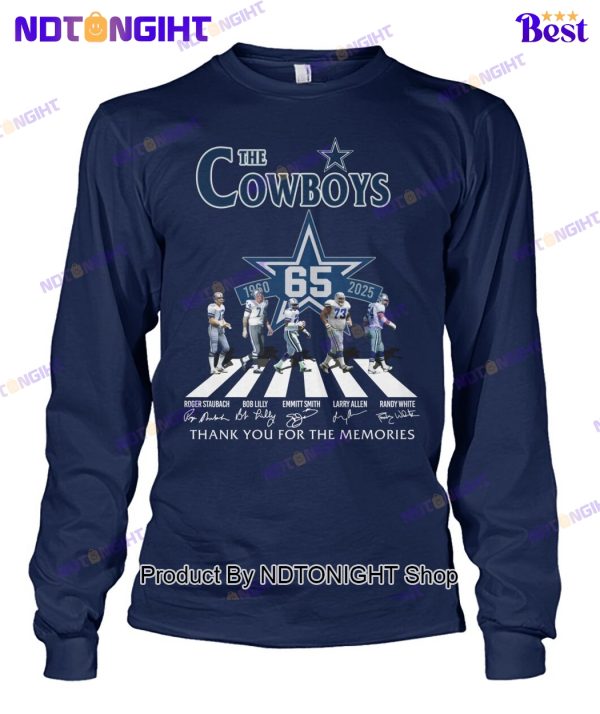 Dallas Cowboys 65th Anniversary Thank You For The Memories Unisex T-Shirt