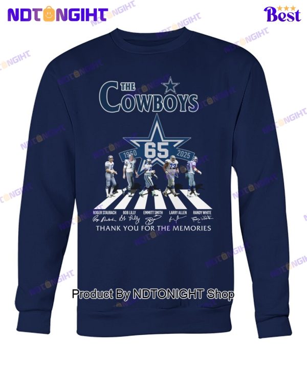 Dallas Cowboys 65th Anniversary Thank You For The Memories Unisex T-Shirt