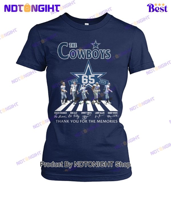 Dallas Cowboys 65th Anniversary Thank You For The Memories Unisex T-Shirt