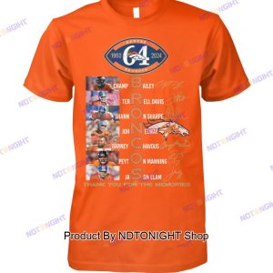 Denver Broncos 64th Anniversary Thank You For The Memories Unisex T-Shirt