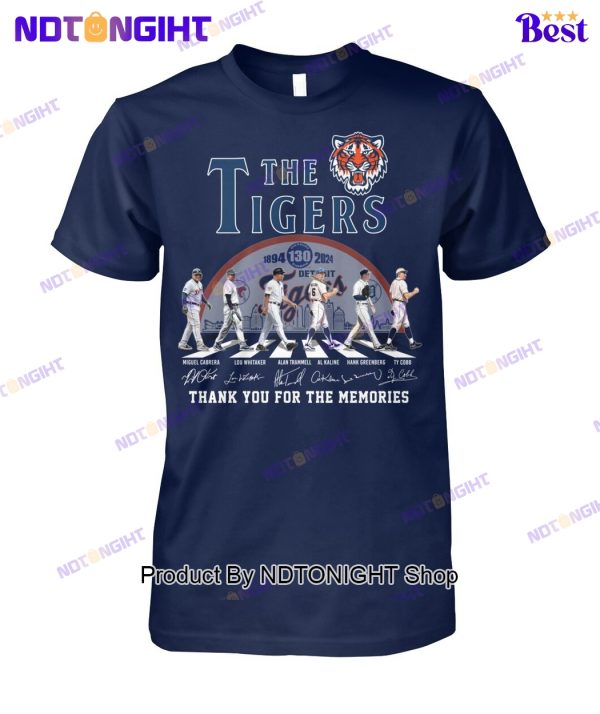 Detroit Tigers 130th Anniversary Thank You For The Memories Unisex T-Shirt