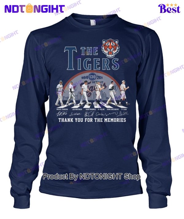 Detroit Tigers 130th Anniversary Thank You For The Memories Unisex T-Shirt