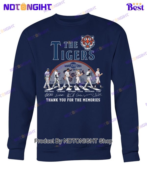 Detroit Tigers 130th Anniversary Thank You For The Memories Unisex T-Shirt