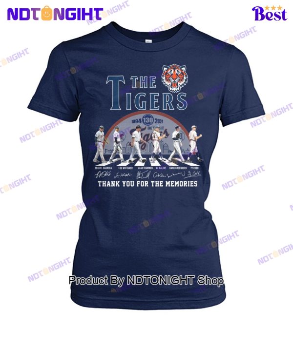 Detroit Tigers 130th Anniversary Thank You For The Memories Unisex T-Shirt