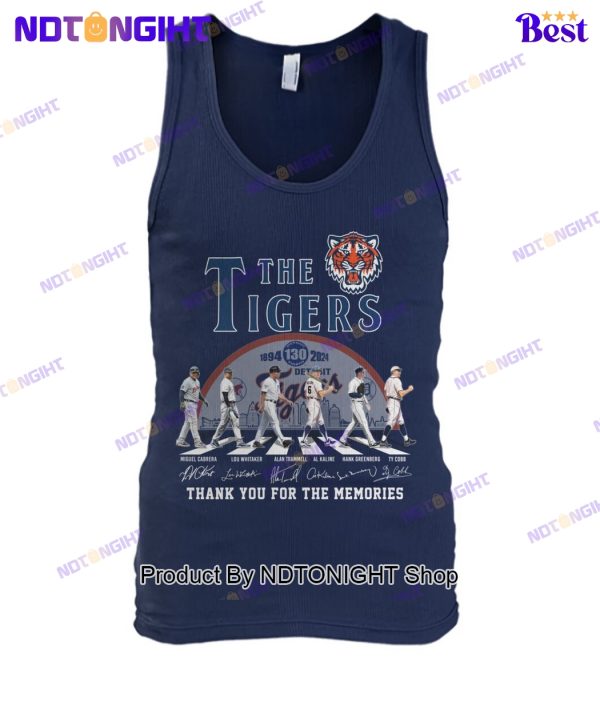 Detroit Tigers 130th Anniversary Thank You For The Memories Unisex T-Shirt