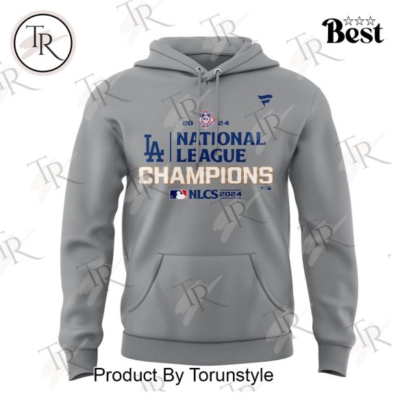 2024 National League Champions Let’s Go Dodgers Hoodie, Longpants, Cap – Grey