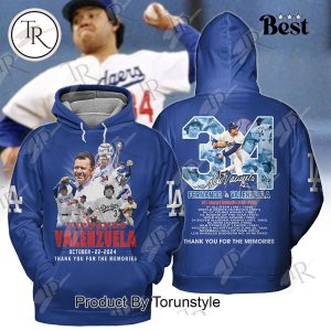 Fernando Valenzuela Legends Never Die 1960-2024 Thank You For The Memories T-Shirt