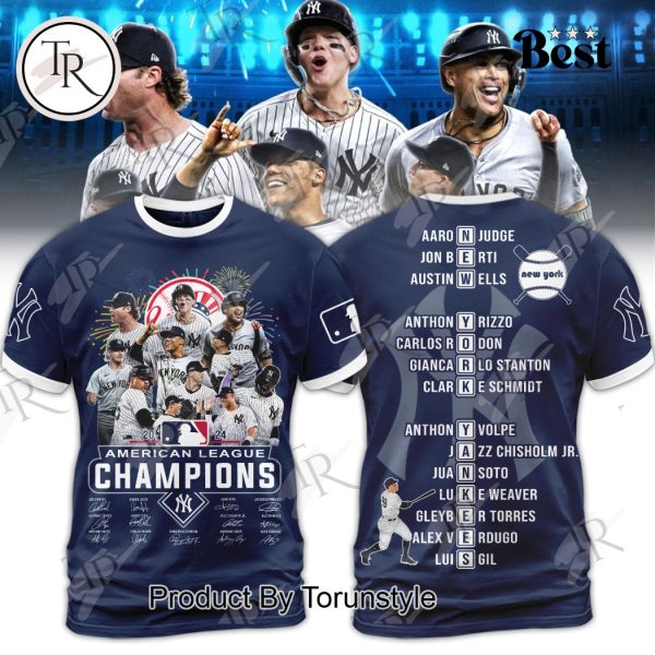 2024 American League Champions New York Yankees Hoodie – Navy