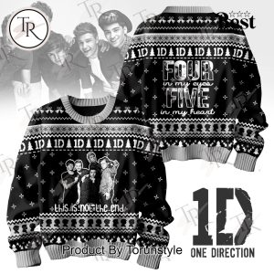 One Direction This Is Not The End Four In My Eyes Five In My Heart Sweater