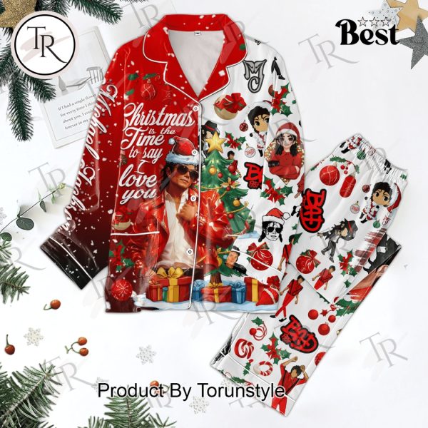 Michael Jackson Christmas Is The Time To Say Love You Pajamas Set