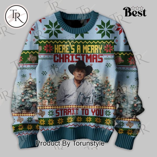 George Strait Here’s A Merry Christmas Strait To You Sweater