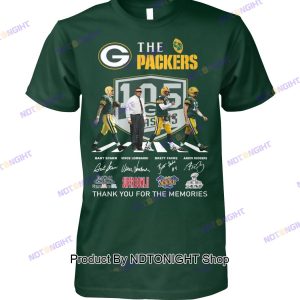 Green Bay Packers 105th Anniversary Thank You For The Memories Unisex T-Shirt