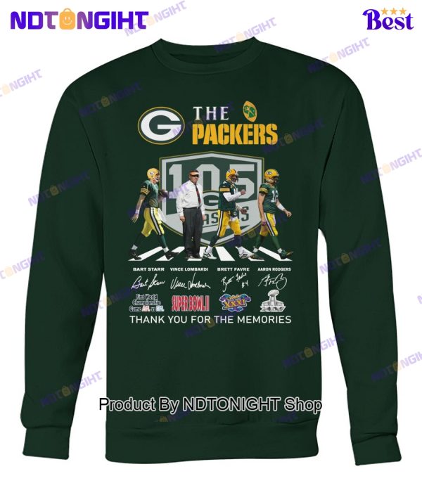 Green Bay Packers 105th Anniversary Thank You For The Memories Unisex T-Shirt