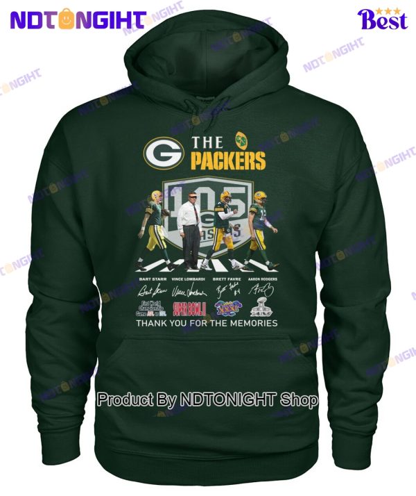 Green Bay Packers 105th Anniversary Thank You For The Memories Unisex T-Shirt