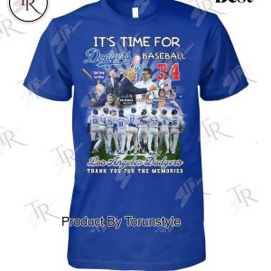 It’s Time For Los Angeles Dodgers Thank You For The Memories T-Shirt