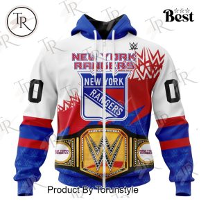 NHL New York Rangers Special WWE Design Hoodie