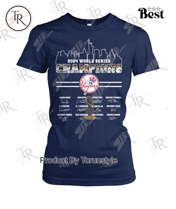 New York Yankees 2024 World Series Champions T-Shirt