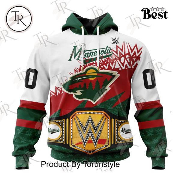 NHL Minnesota Wild Special WWE Design Hoodie