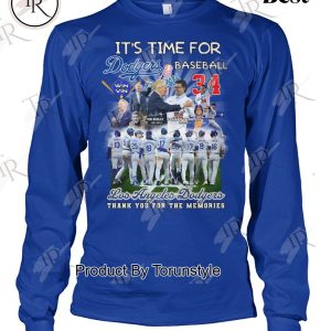 It’s Time For Los Angeles Dodgers Thank You For The Memories T-Shirt