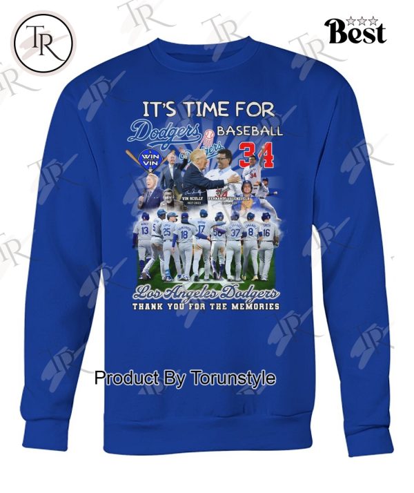 It’s Time For Los Angeles Dodgers Thank You For The Memories T-Shirt