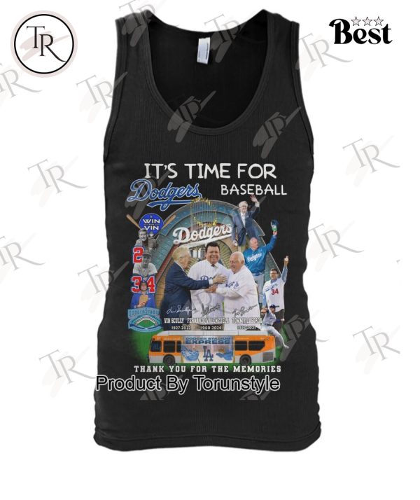 It’s Time For Los Angeles Dodgers Thank You For The Memories T-Shirt