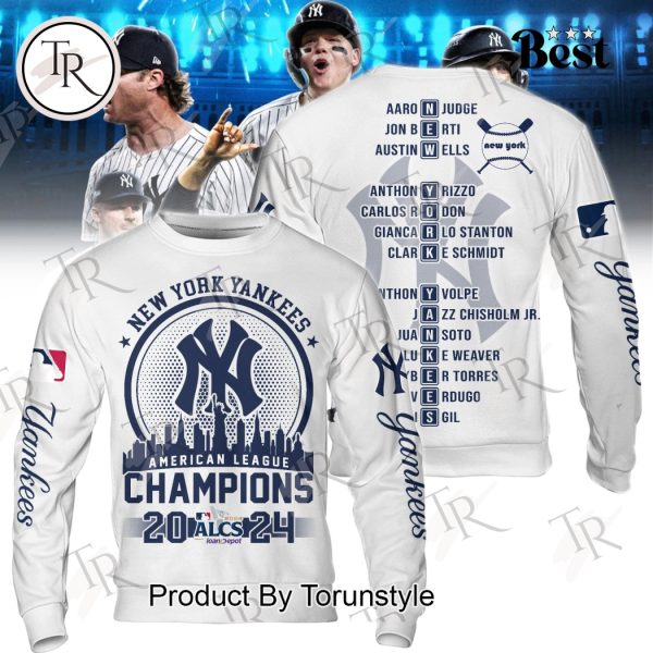 New York Yankees American League Champions 2024 ALCS Hoodie – White