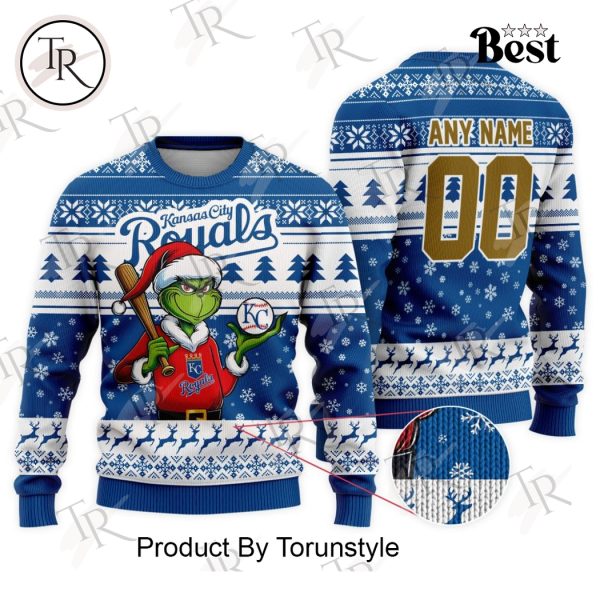 MLB Kansas City Royals Grinch Christmas Sweater Design