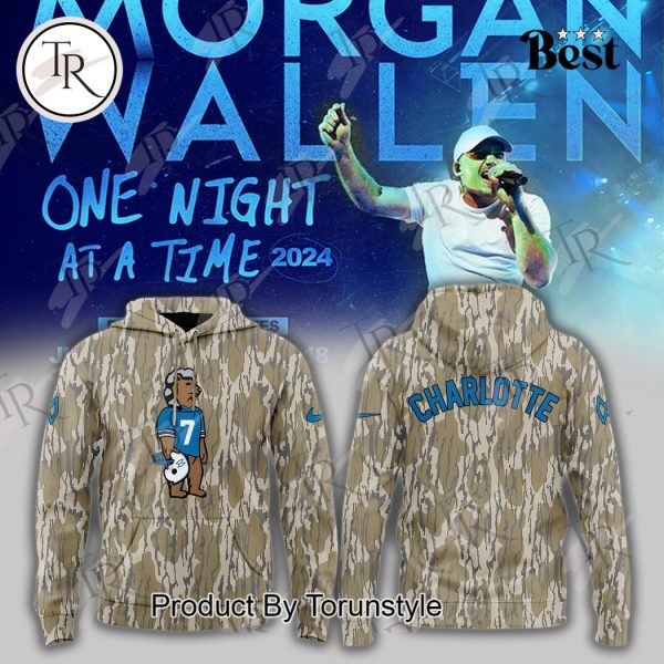 Carolina Panthers x Morgan Wallen One Night At A Time 2024 Hoodie