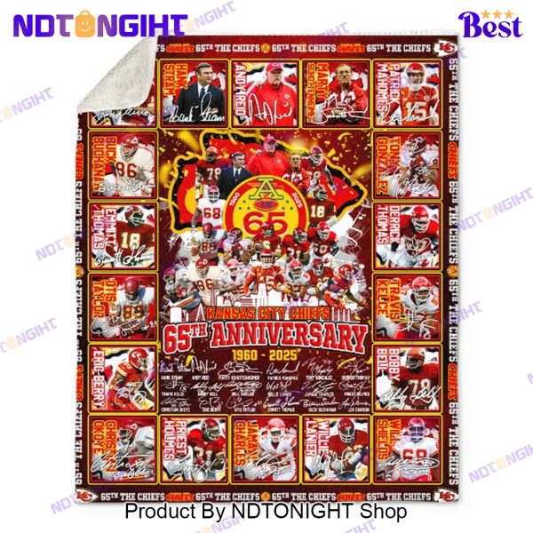 Kansas City Chiefs 65th Anniversary 1960 – 2025 Blanket