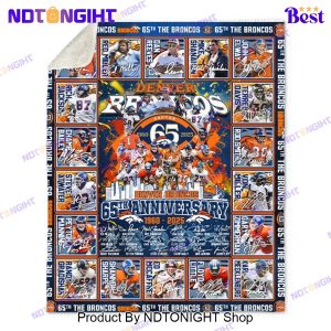 Denver Broncos 65th Anniversary 1959 – 2024 Blanket