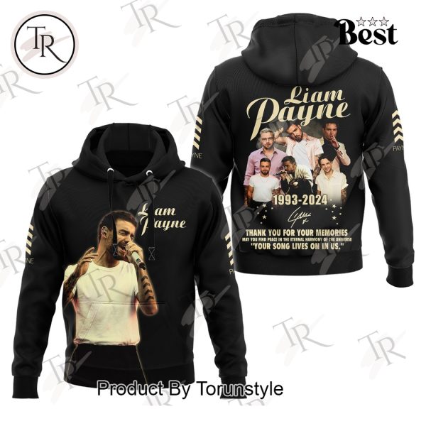 Liam Payne 1993-2024 Thank You For Your Memories Your Song Lives On In Us Hoodie