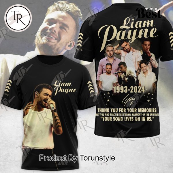 Liam Payne 1993-2024 Thank You For Your Memories Your Song Lives On In Us Hoodie