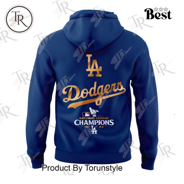 Los Angeles Dodgers 2024 National League Champions Hoodie, Longpants, Cap – Navy