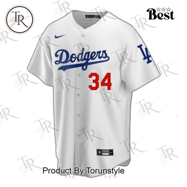 Los Angeles Dodgers Thank You, Valenzuela Baseball Jersey