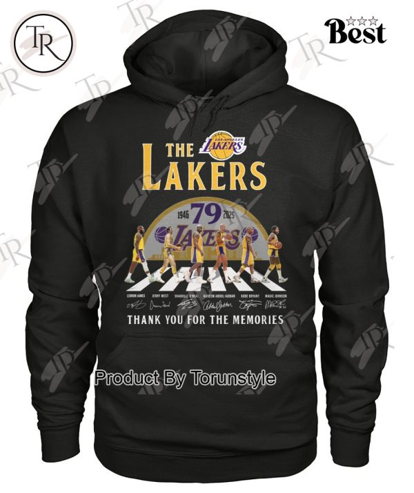 Los Angeles Lakers 79th Anniversary 1946-2025 Thank You For The Memories T-Shirt