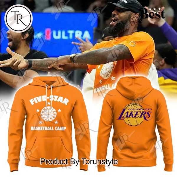 Los Angeles Lakers Fiver Star Basketball Camp Hoodie