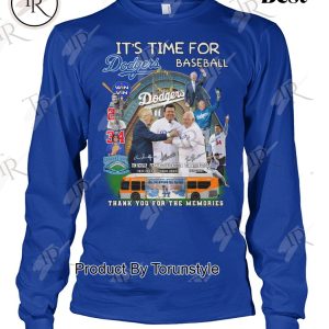 It’s Time For Los Angeles Dodgers Thank You For The Memories T-Shirt