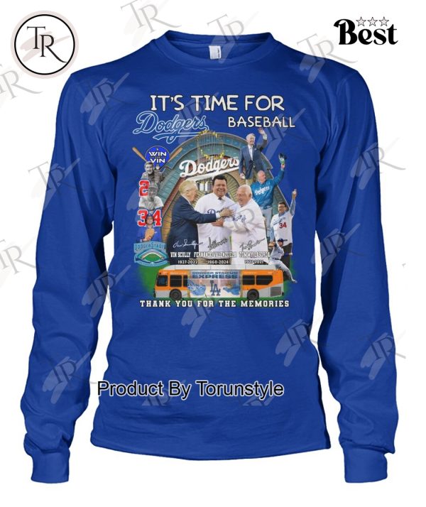 It’s Time For Los Angeles Dodgers Thank You For The Memories T-Shirt