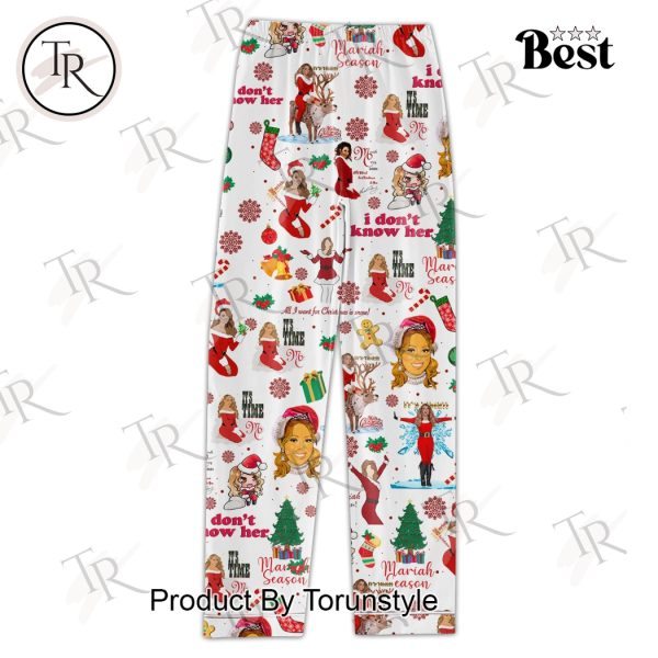 Mariah Season Merry Christmas Pajamas Set