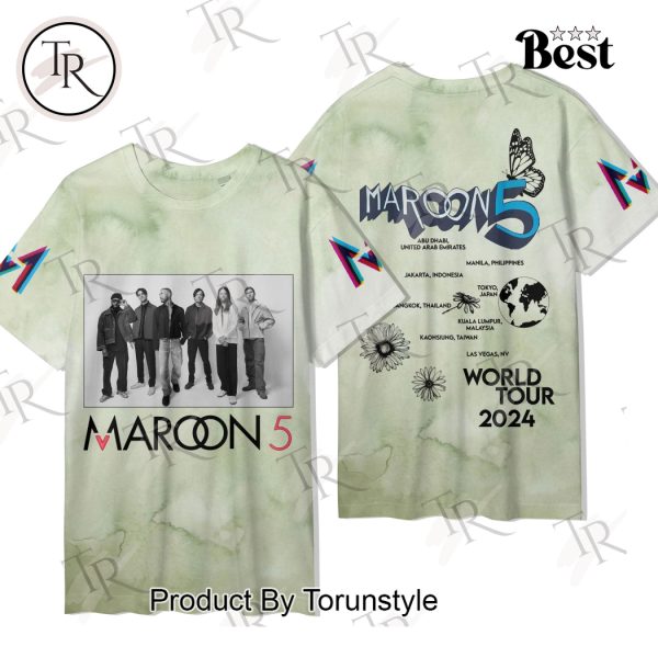 Maroon 5 World Tour 2024 T-Shirt