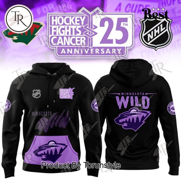 Minnesota Wild x Hockey Fights Cancer 25th Anniversary Hoodie