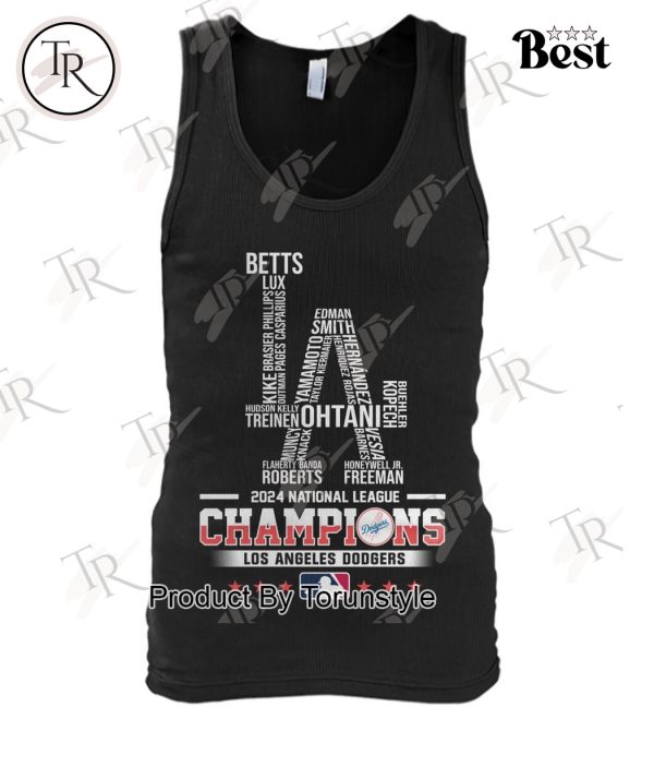 MLB Los Angeles Dodgers 2024 National League Champions T-Shirt